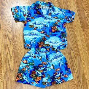 🌺 Aloha Republic Hawaiian Shirt & Shorts Set 🌺